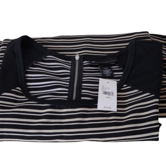 NWT Lane Bryant Color Block Short Sleeved Dress 18/20 - Picture 12 of 12